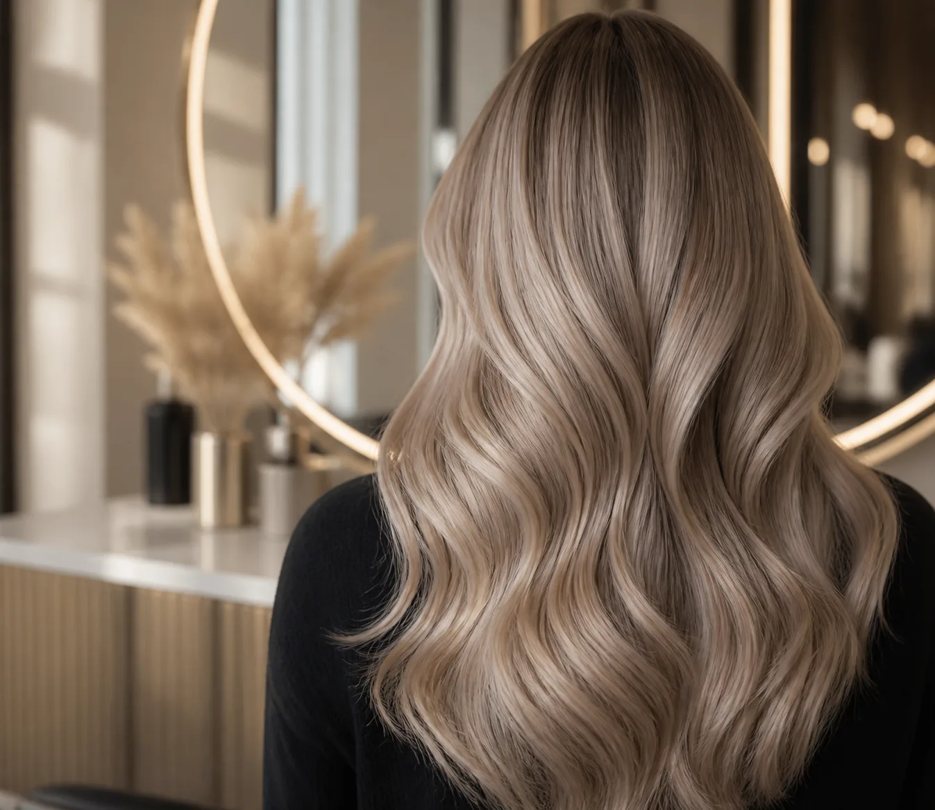 Профессиональное окрашивание волос в DI Luna Studio: Mushroom blonde