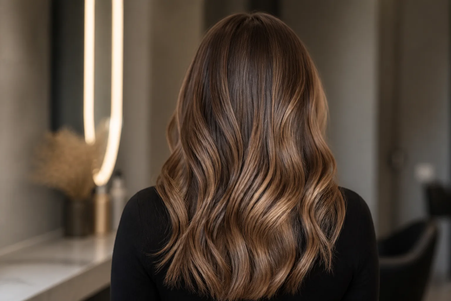 Профессиональное окрашивание волос в DI Luna Studio: Chestnut gloss