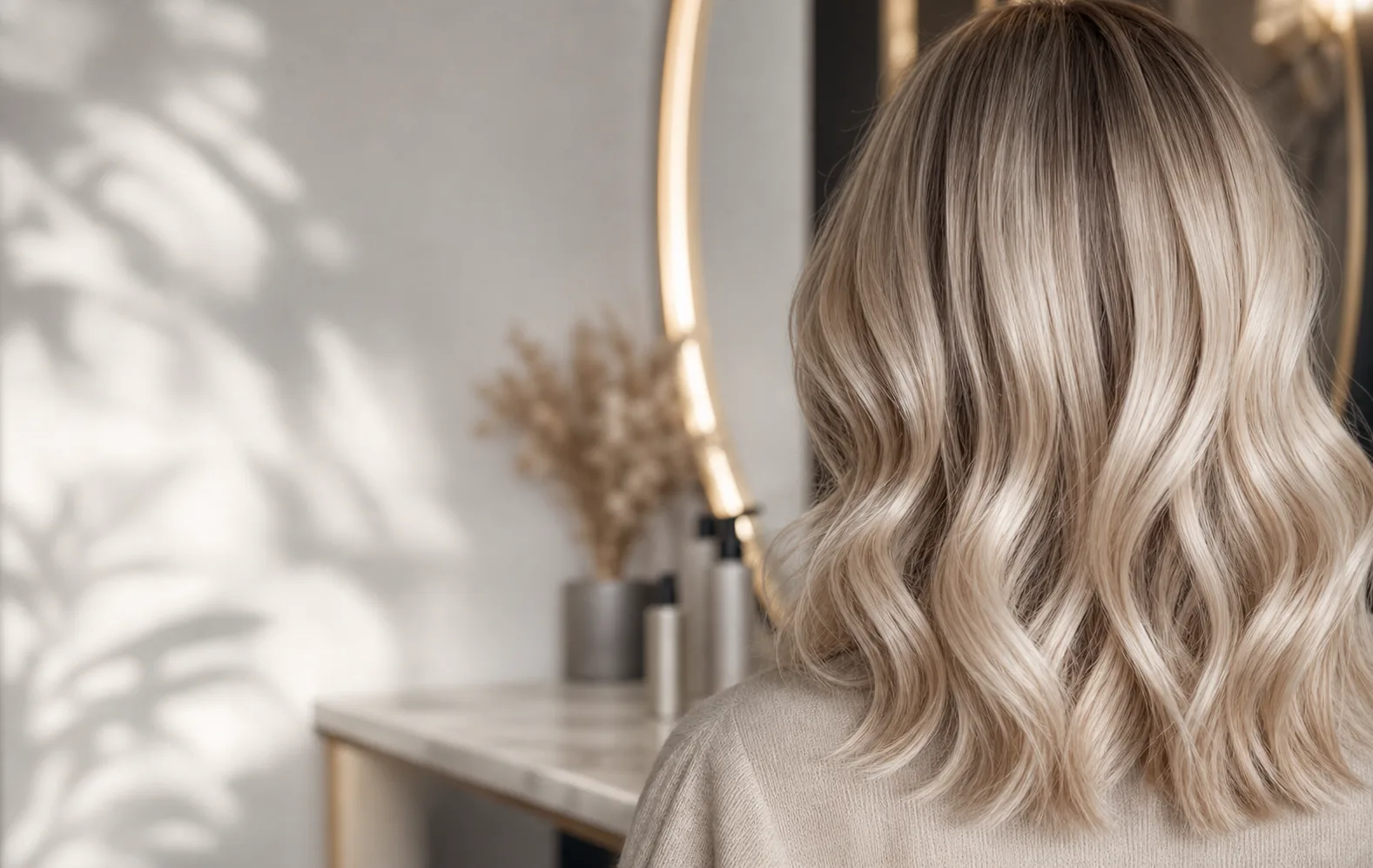 Профессиональное окрашивание волос в DI Luna Studio: Pearl blonde