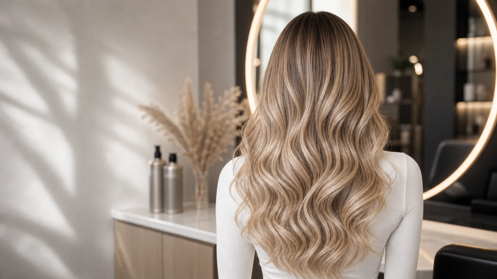 Наращивание волос в DI Luna Studio: Honey blonde