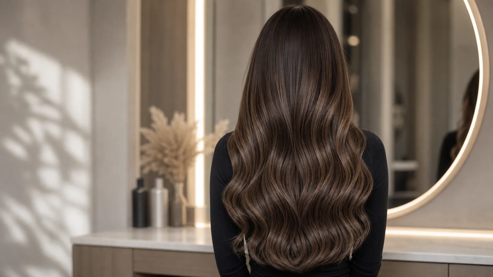 Наращивание волос в DI Luna Studio: Warm brunette