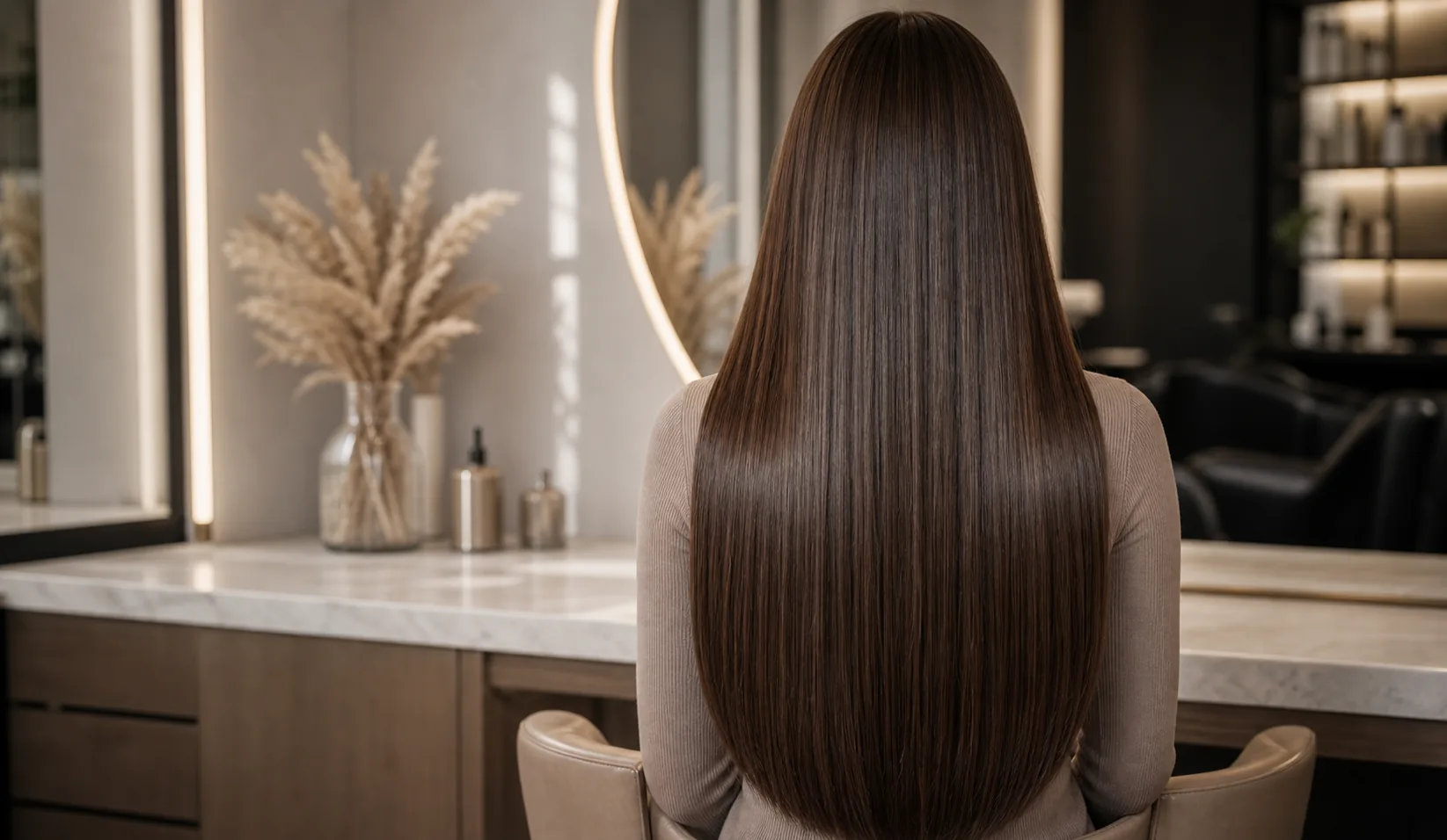 Наращивание волос в DI Luna Studio: Natural brown